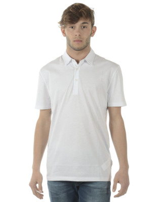 Polo Versace Collection Shirt Cotone Uomo Bianco V800753BSVJ00413 V7001