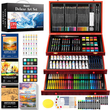 Art Supplies, 195 Pack Art Set Drawing Kit for Kids Teens Girls Boys Adult, Art
