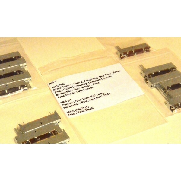 Sliders Moog MG-1 synthétiseur pièces détachées rares potentiomètres de rechange