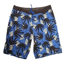 Patagonia WaveFarer Board Shorts Swim Trunks Unlined Drawstring Blue Men's Sz 32