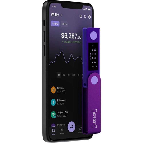 Kryptowährungs-Wallet und NFT Ledger Nano X Violett / Violett - Bild 6 von 7