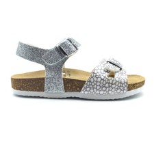 Sandali da bambina Sandaletti scarpe per bimba estive  31 32 33 34 35 36 argento