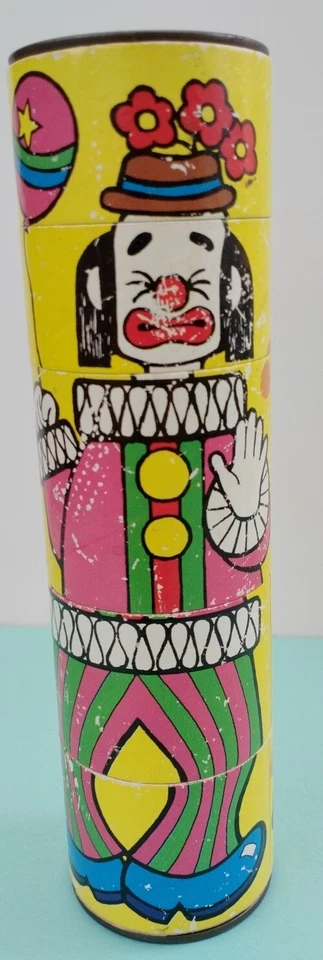 rare ancien kaléidoscope made in JAPAN  IKECHO Vintage Viewer Clowns 🔵 - Photo 3/4