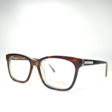 Flower Eyeglasses Dylan FLR6031 210 Brown Snake Square Frames 53[]16 135 mm