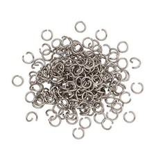 1000Pcs Stainless Steel Open Jump Rings 6mm Round 0.8mm Thick Tiny Connector ...
