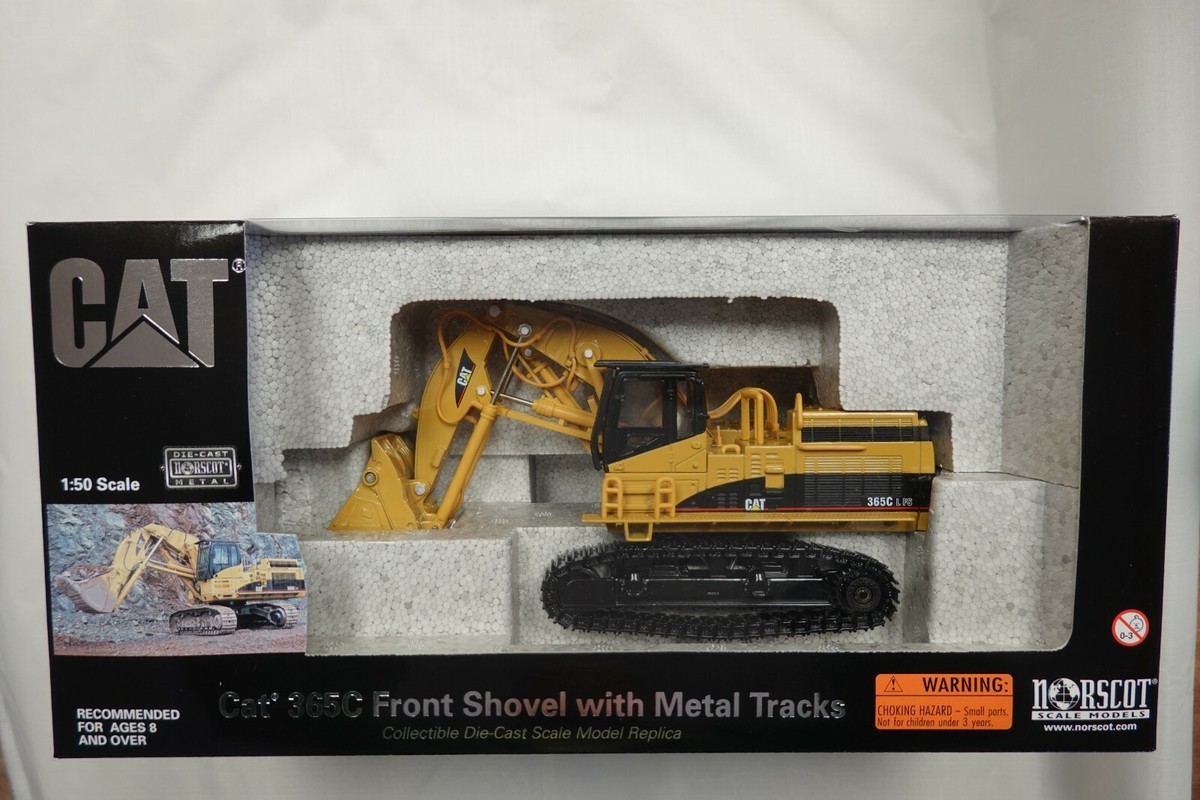 NORSCOT 55160 CAT 365C FRONT SHOVEL W/METAL TRACKS 1:50 SCALE N.I.B