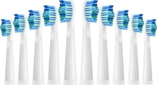 10 Pack Electric Toothbrush Brush Heads for BAOVERI D12 D32 ,With 10 dust caps