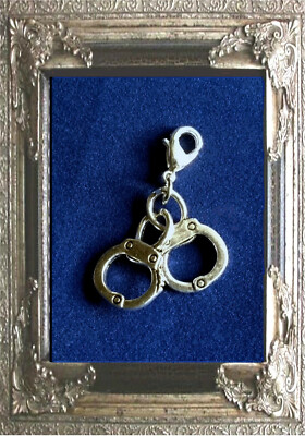 Partners In Crime Schmuck Set - 925 Silber Handschellen Anhänger