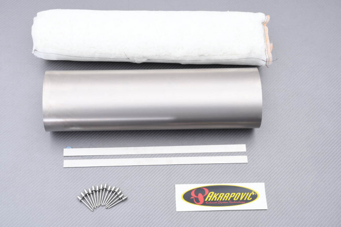 Carcasse d'échappement Akrapovič P-RK55TD42 en titane pour réparer la laine interne brûlée