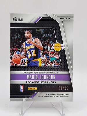 スポーツ選手 Panini Magic Johnson auto /35 スポーツ選手 Panini Magic Johnson auto /35 2020 Prizm Magic