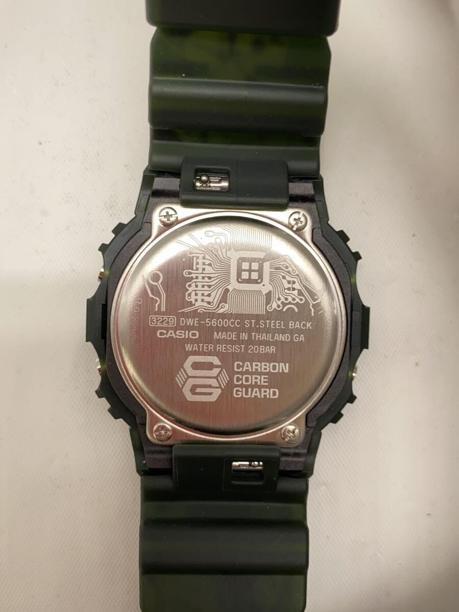 CASIO G-SHOCK DWE-5600CC-3JR Black/Green Rubber Quartz CASIO G-SHOCK DWE-5600CC-3JR Black/Green Rubber Quartz