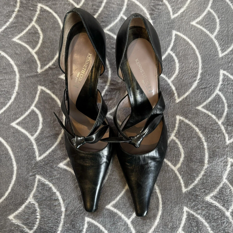 Tacones para mujer Kenneth Cole con correa de cuero talla 9,5 Foto 4 de 4