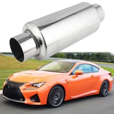 2.5" Inlet/Outlet 12" Length Exhaust Muffler Resonator For Lexus RC350 3.5L V6