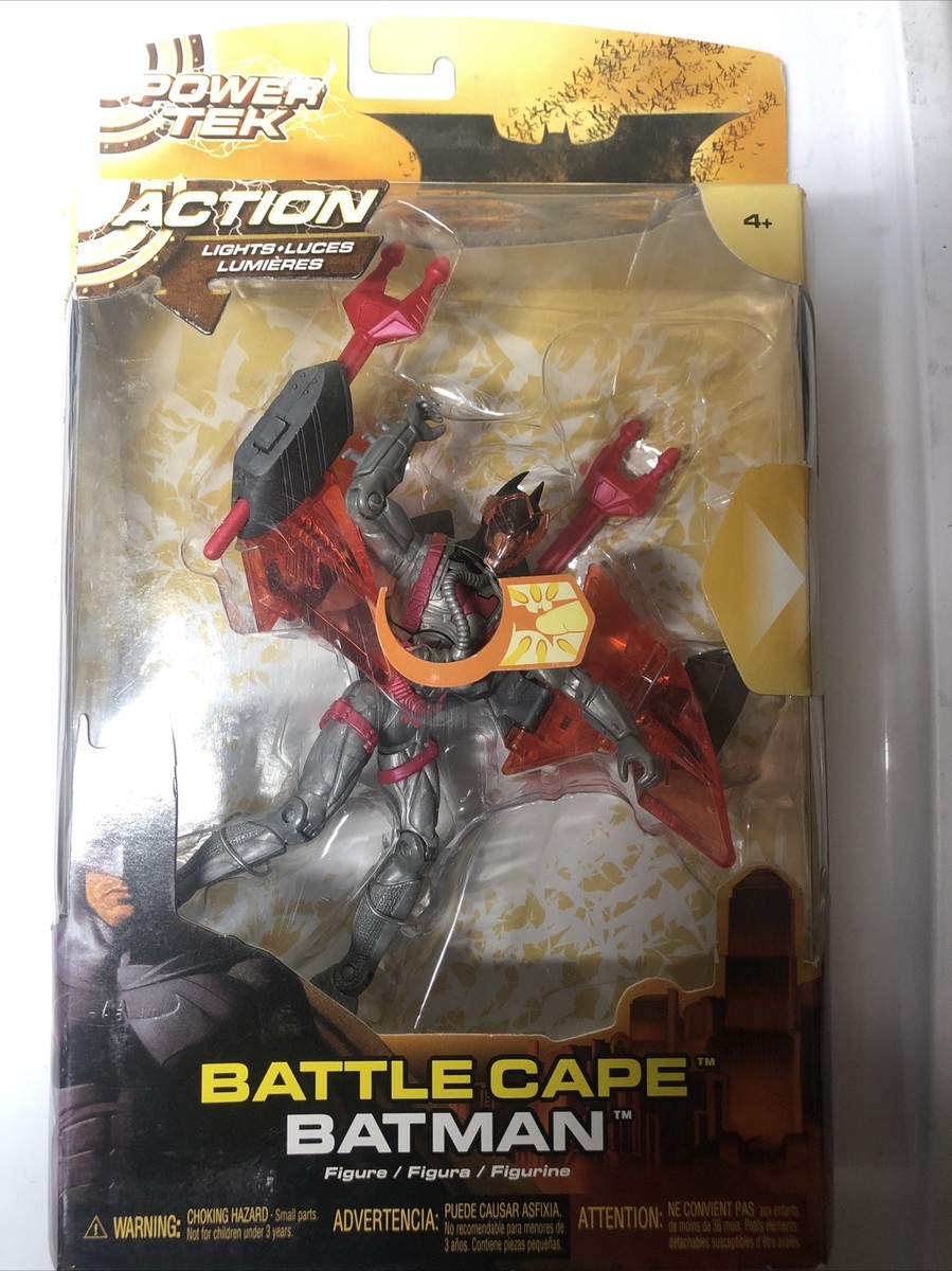 Figurine Batman S Power Tek - Cape De Combat 15 Cm - Coffret Collection Mattel