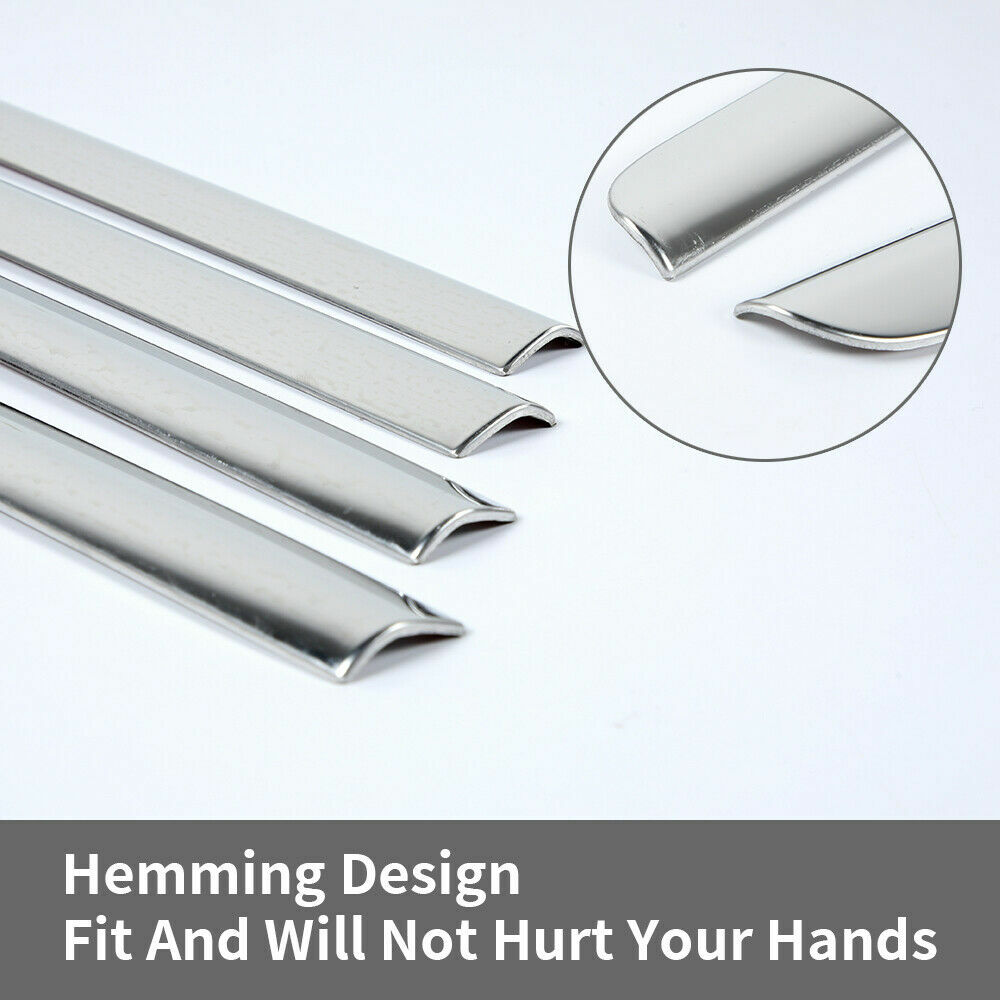 FOR 2014-18 CHEVY SILVERADO GMC SIERRA 4*WINDOW TRIM STRIP SIDE DOOR MOLDING KIT