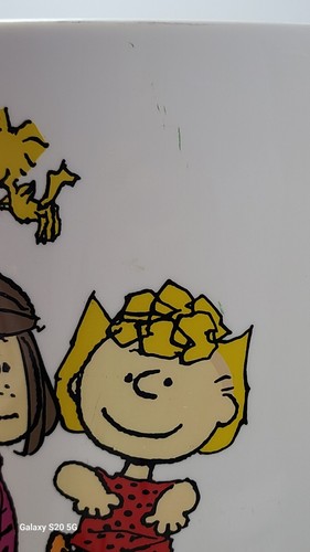 The Peanuts Gang Waste Paper Bucket/Garbage Can United Feature Syndicate Inc Vtg - Picture 7 of 18