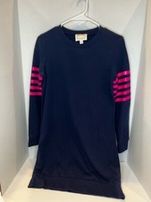 STS Sail to Sable Sweater Dress Women's Size XS Long Sleeve Crew Neck Navy Pink