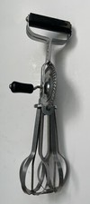 Vintage ANDROCK Patent Pending Made in USA Hand Mixer Egg Beater BLACK HANDLE
