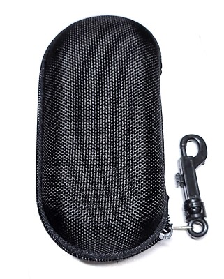 M7 Ballistic Nylon Sunglass case zipper travel with clip Large size