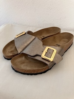 BIRKENSTOCK Catalina Big Buckle Gr. 40 Graceful Taupe Gold  Sandalen, Neuwertig