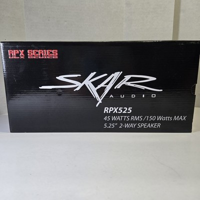 SKAR AUDIO RPX525 5.25'' 2-WAY 150W MAX CAR AUDIO COAXIAL SPEAKERS PAIR BRAND NEW