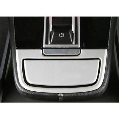 For Porsche Cayenne 18-2021 Matt Silver Central Console Wireless Charging Cover