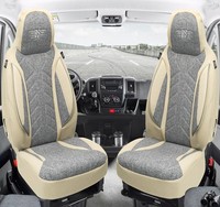 SchonbezüGe SitzbezÜGe FüR Mercedes Vito V Klasse W447 Bj Ab 2014 In Grau/Beige