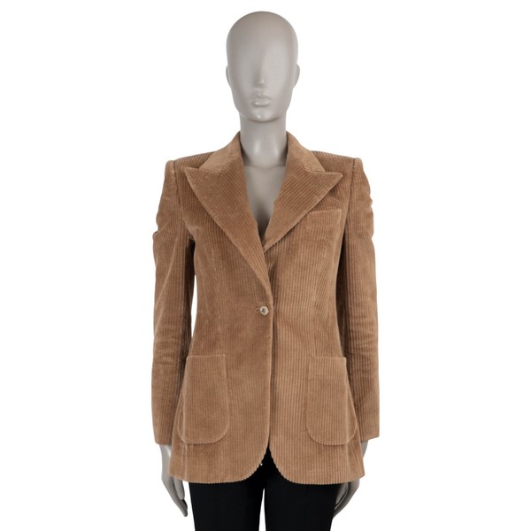 73130 authentischer DOCLE & GABBANA beige 2024 TURLINGTON CORDUROY Blazer Jacke 42 M