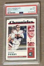 BROCK PURDY 2022 CHRONICLES #41 ROOKIE TEAL RC PSA 8