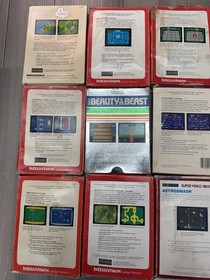 Lot of 12 Intellivision Games With Boxes: Dungeons & Dragons, Tron, Burgertime