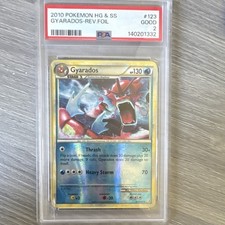 Pokémon Gyarados 123/123 HeartGold & SoulSilver Reverse Holo PSA 2 English