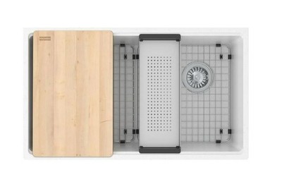 Franke MarisMAG11031OW-PWT-WKC 33'' Undermount Kitchen Sink,Polar White *NEW*