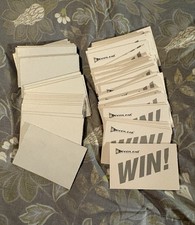 70 Empty Sticker Tattoo Vending Machine Baseball Sleeves Folders 3'' x 4.5''
