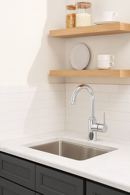 GROHE Feel Starlight Chrome 1-Handle Bathroom Faucet  23173000 (2-4)