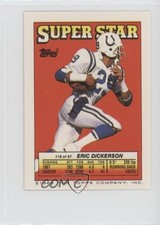 1988 Super Star Sticker Back Cards ( 58 168) Eric Dickerson Tony Casillas 0au4