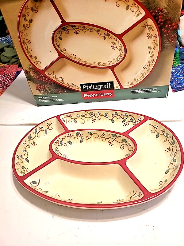 Pfaltzgtaff Pepperberry Oval 5 Section Server Org Box