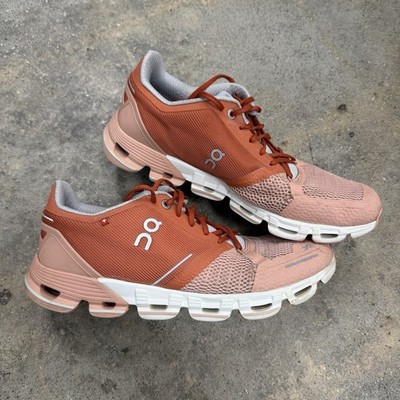 On Cloudflyer Shoes Women Size 8 Orange Running Sneakers Athletic