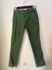Boden Green Chino Pants Youth Size 11 Straight Flat Front