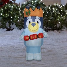 Gemmy Bluey 3.5ft Airblown Lighted Christmas Inflatable Holiday Yard Decor NEW
