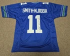 Jaxon Smith-Njigba Signed Blue Jersey Beckett Auto Seattle Seahawks Football