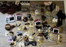 Lot Of 66 Vintage Karina Made In France Hair Clip Hair Tie Revlon As Pictured