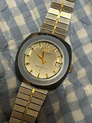 TECHNOS Borazon III Automatic Vintage Wristwatch Tungsten Case