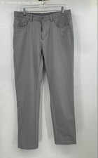 Greg Norman Gray Elastic Waist Stretch Quick Dry Pants Men's 32 Outdoor