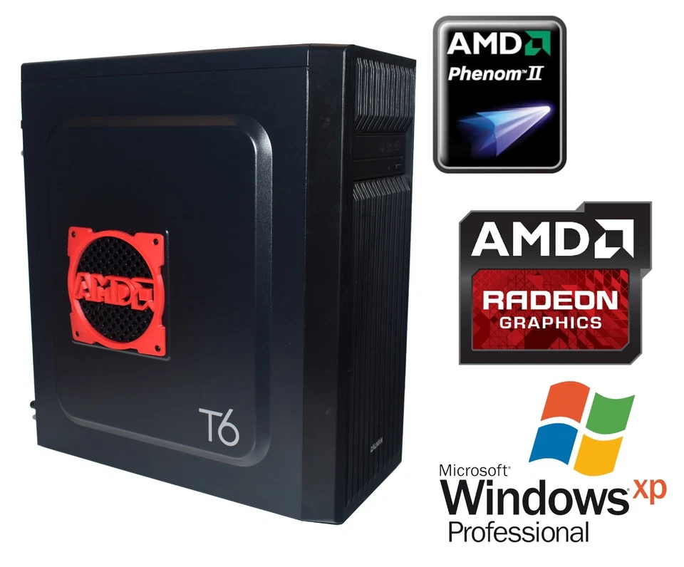 Custom Retro Gaming PC Powerhouse AMD Quad Core Radeon HD Audigy2 Win XP Crysis! - Image 2 of 4