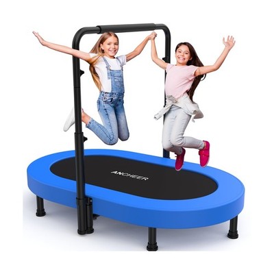 ANCHEER Trampoline, Mini Trampoline with Adjustable Handle - Indoor... Fast Ship