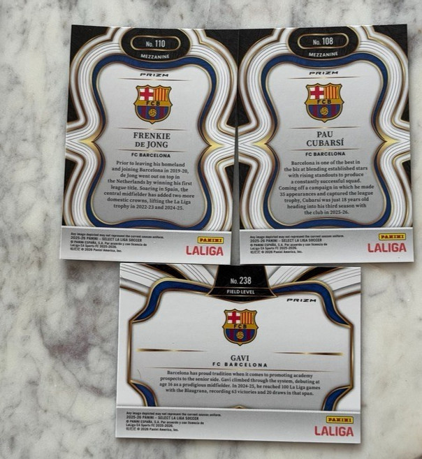 2025-26 Panini La Liga ALTIMITA AUTO, PINK, MARTIN AUTO, GAVI, CUBARSI, DE JONG view 9