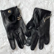 VIVIENNE WESTWOOD Woman Leather driving gloves black