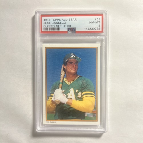 Jose Canseco #59 1987 Topps All Star 60 card
