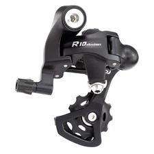 microSHIFT R10 10-Speed Rear Derailleur - CNC Machined Aluminum, Short Cage,