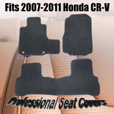 For 2007 2008 2009 Honda CR-V Front & Rear Floor Mats Carpet Velour Waterproof